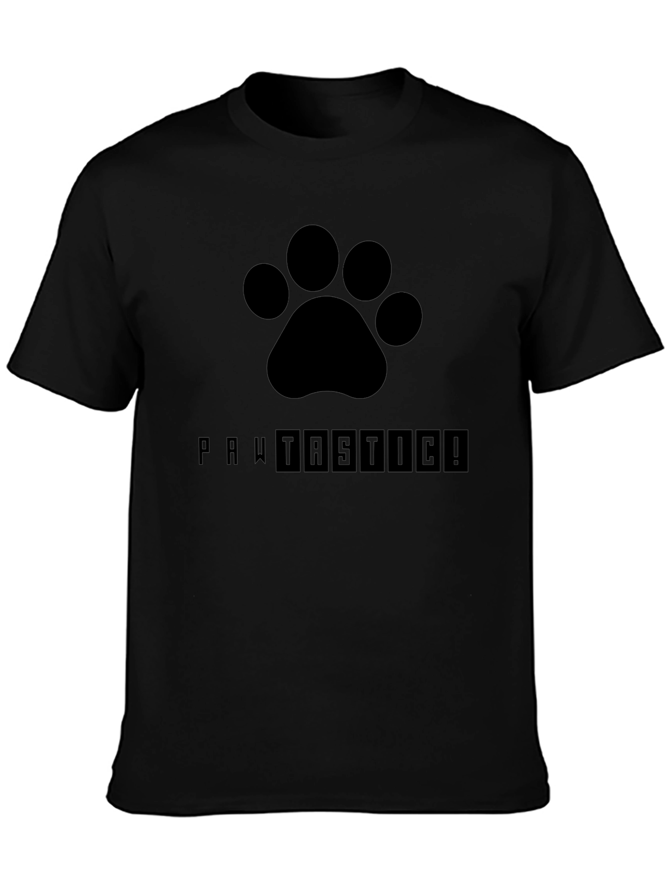 Pawtastic Black T-Shirt
