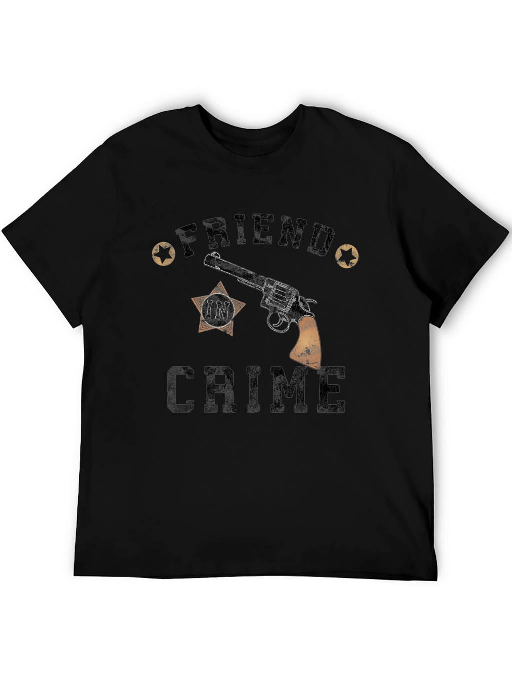 Friend In Crime T-Shirt - Gun Graphic Tee