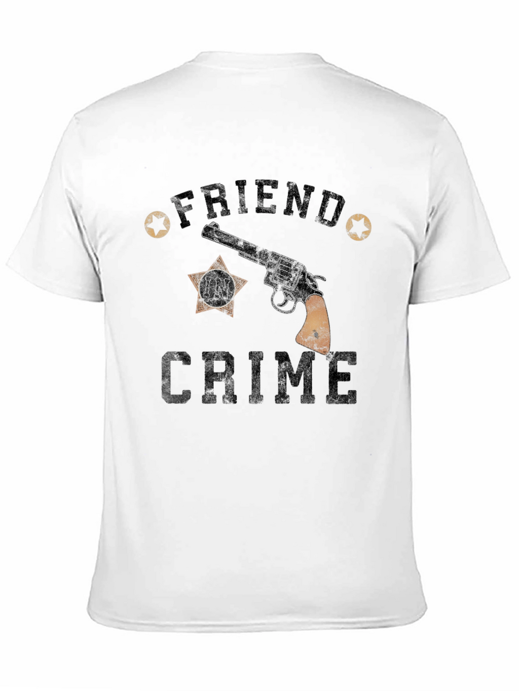 Friend In Crime T-Shirt - Gun Graphic Tee