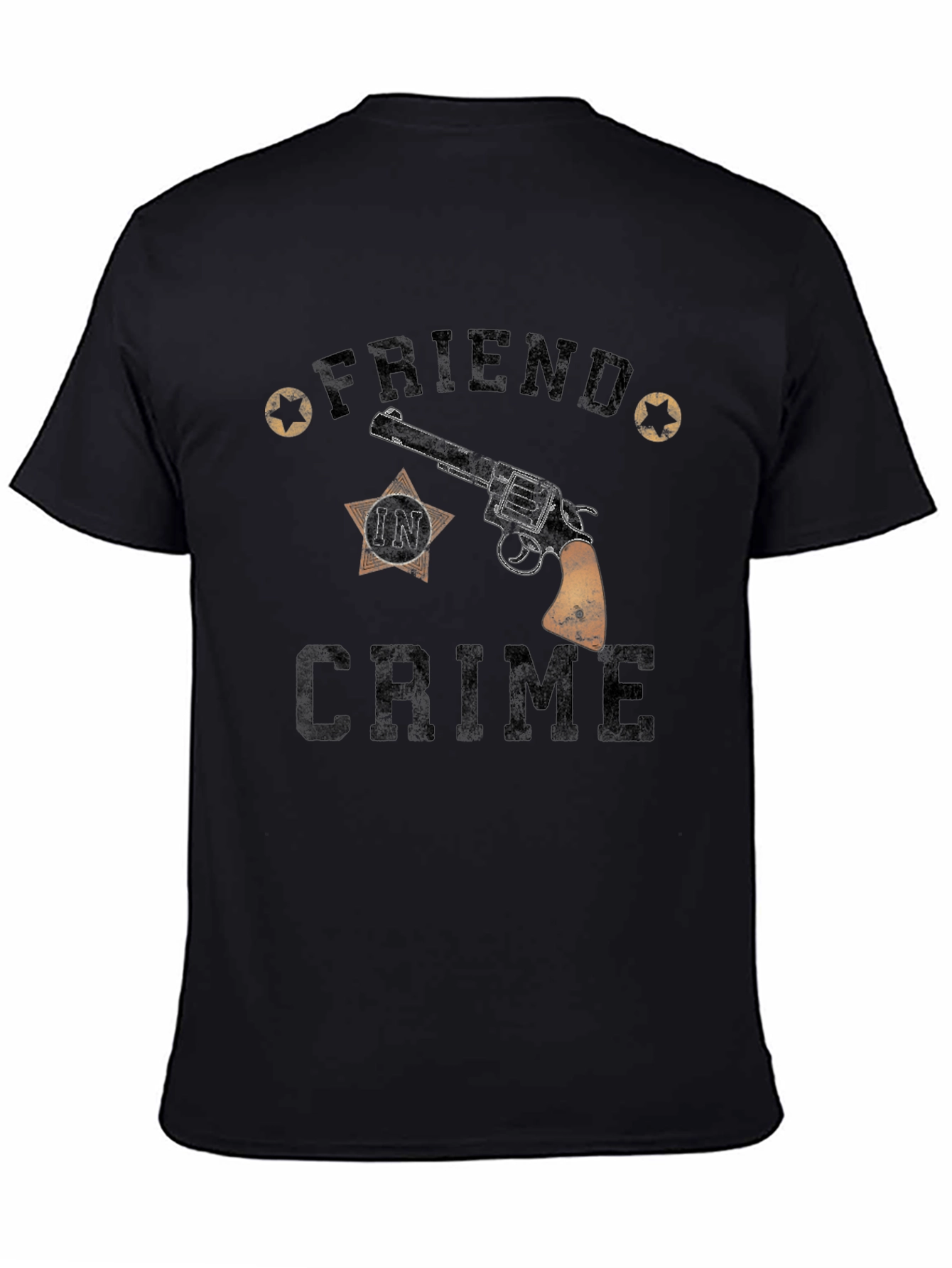 Friend In Crime T-Shirt - Gun Graphic Tee