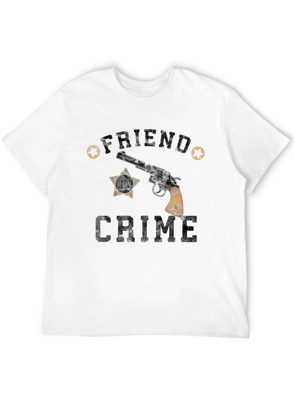 Friend In Crime T-Shirt - Gun Graphic Tee