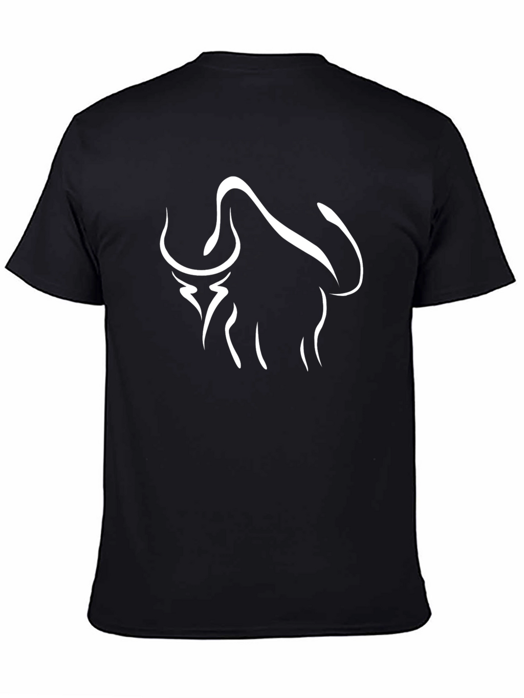Bull Graphic Tee - Modern Black T-Shirt