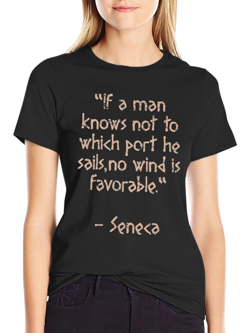 Seneca Quote T-Shirt - Motivational Saying
