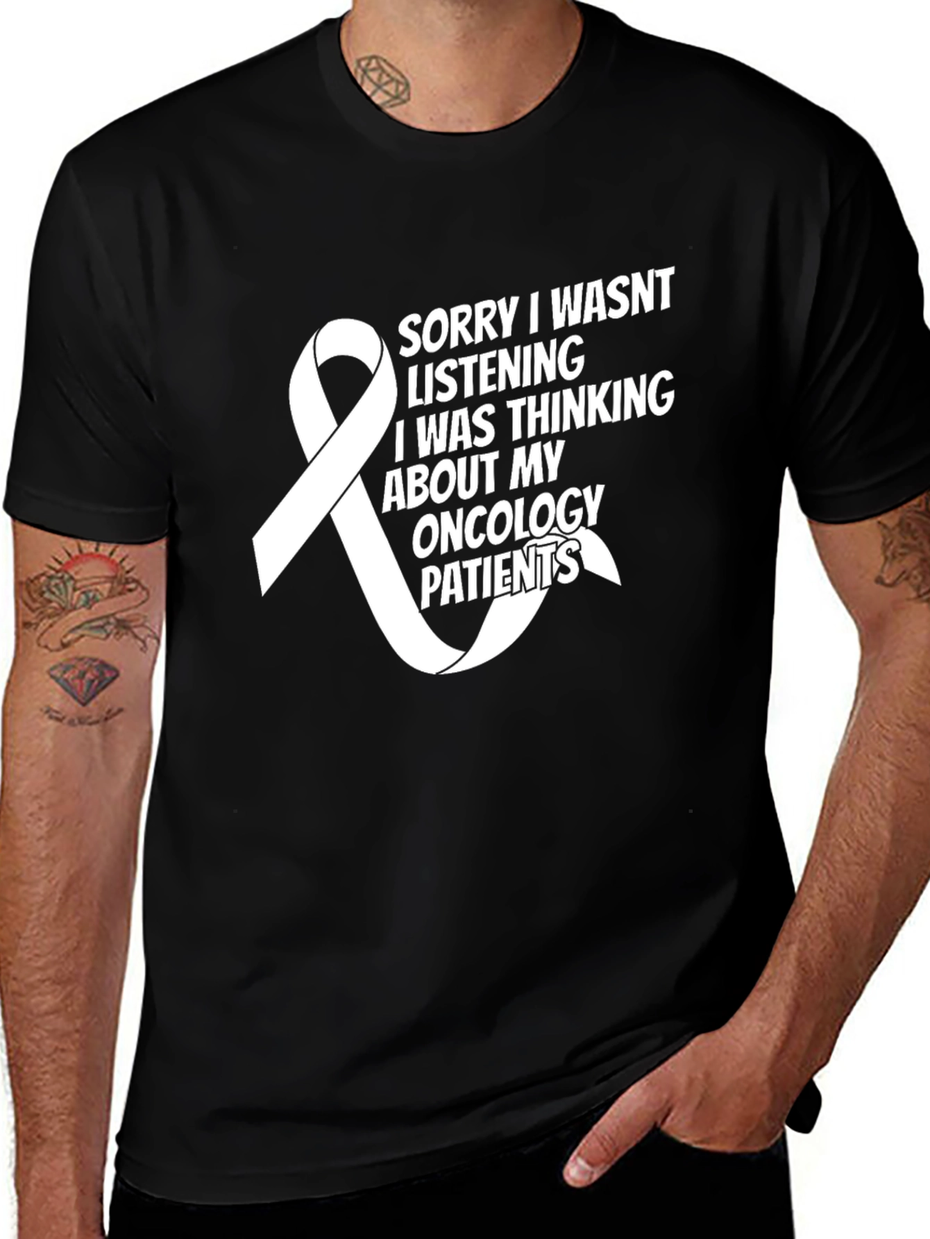 Oncology Patients T-Shirt - Awareness Ribbon
