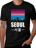 Seoul Skyline Graphic Tee - Korean Pride