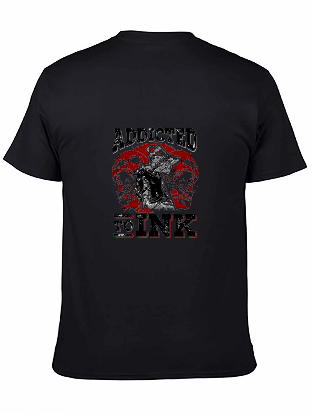 Addicted To Ink Black Graphic Tee
