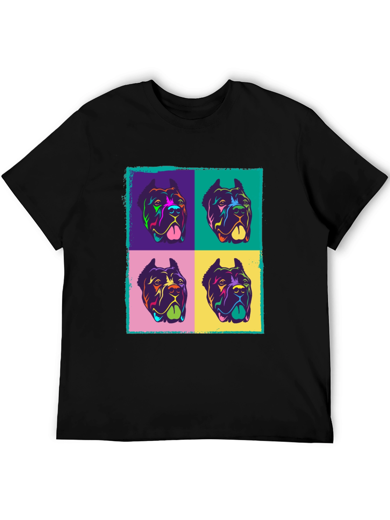 Colorful Dog Pop Art Graphic Tee