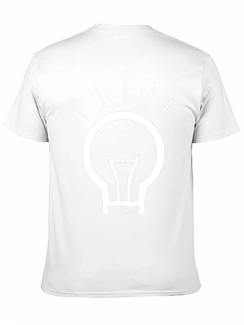 Idea Lightbulb Graphic Tee - Black Cotton T-Shirt