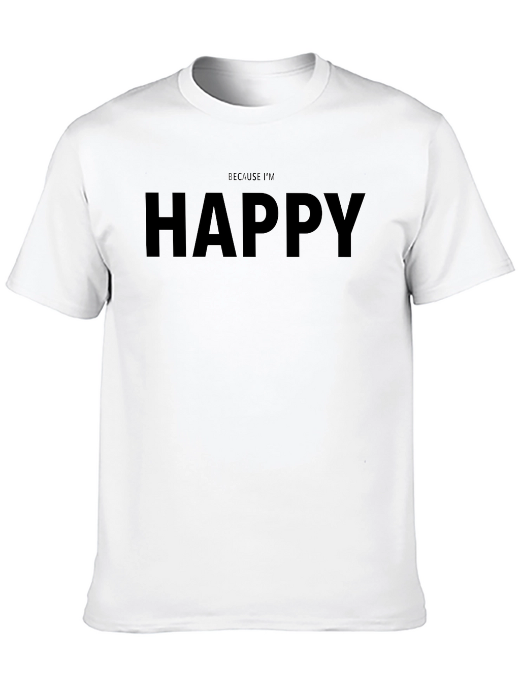 Happy Graphic Tee - Mens Casual Cotton T-Shirt