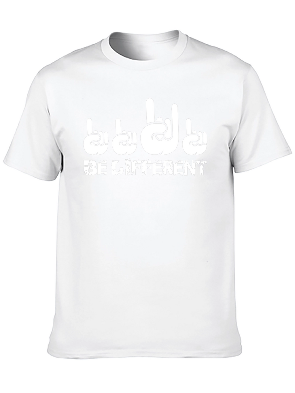 Be Different Sign Language Black T-Shirt