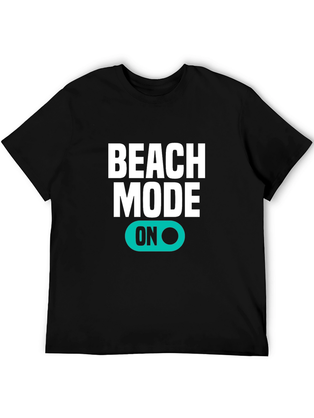 Beach Mode ON Black T-Shirt