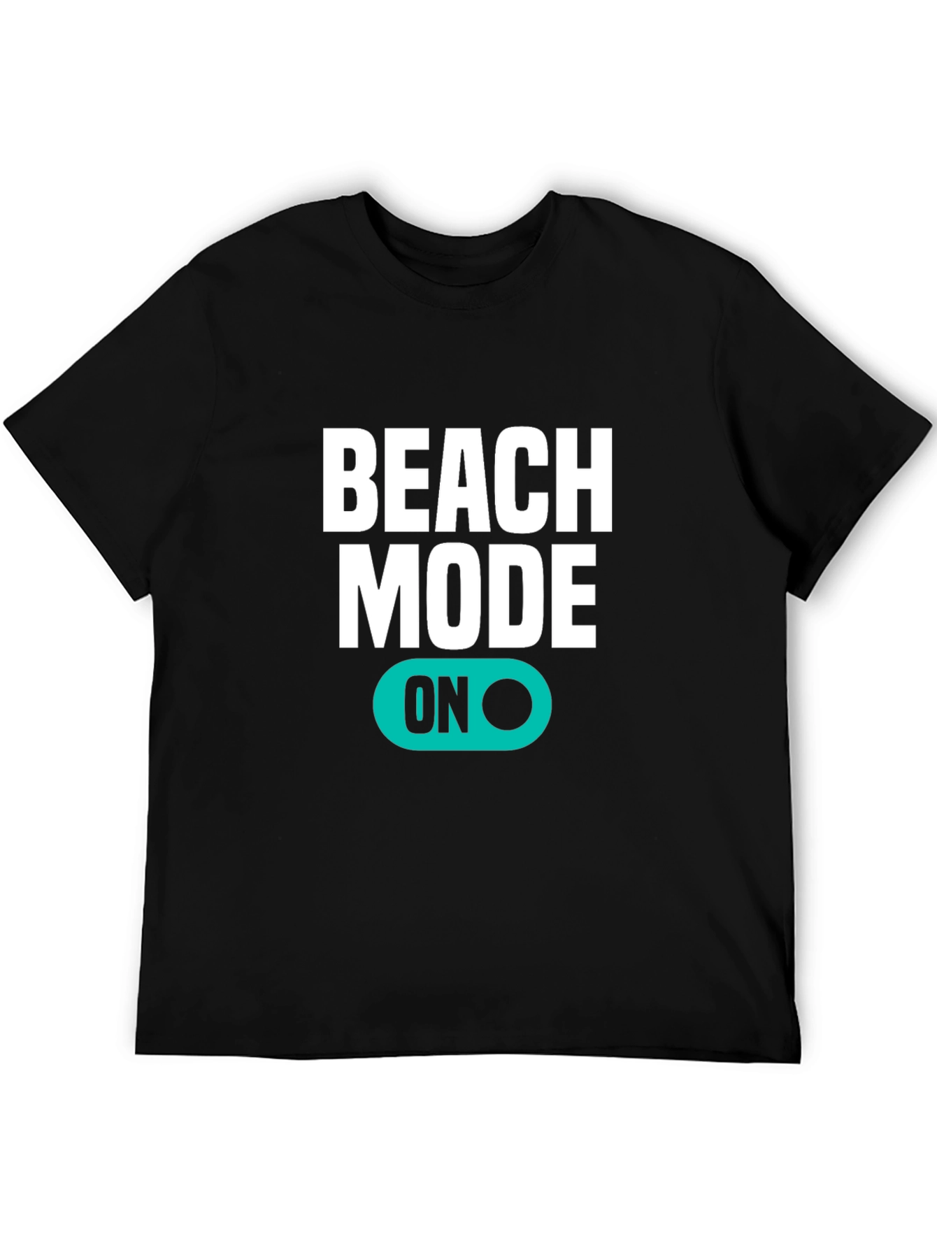Beach Mode ON Black T-Shirt