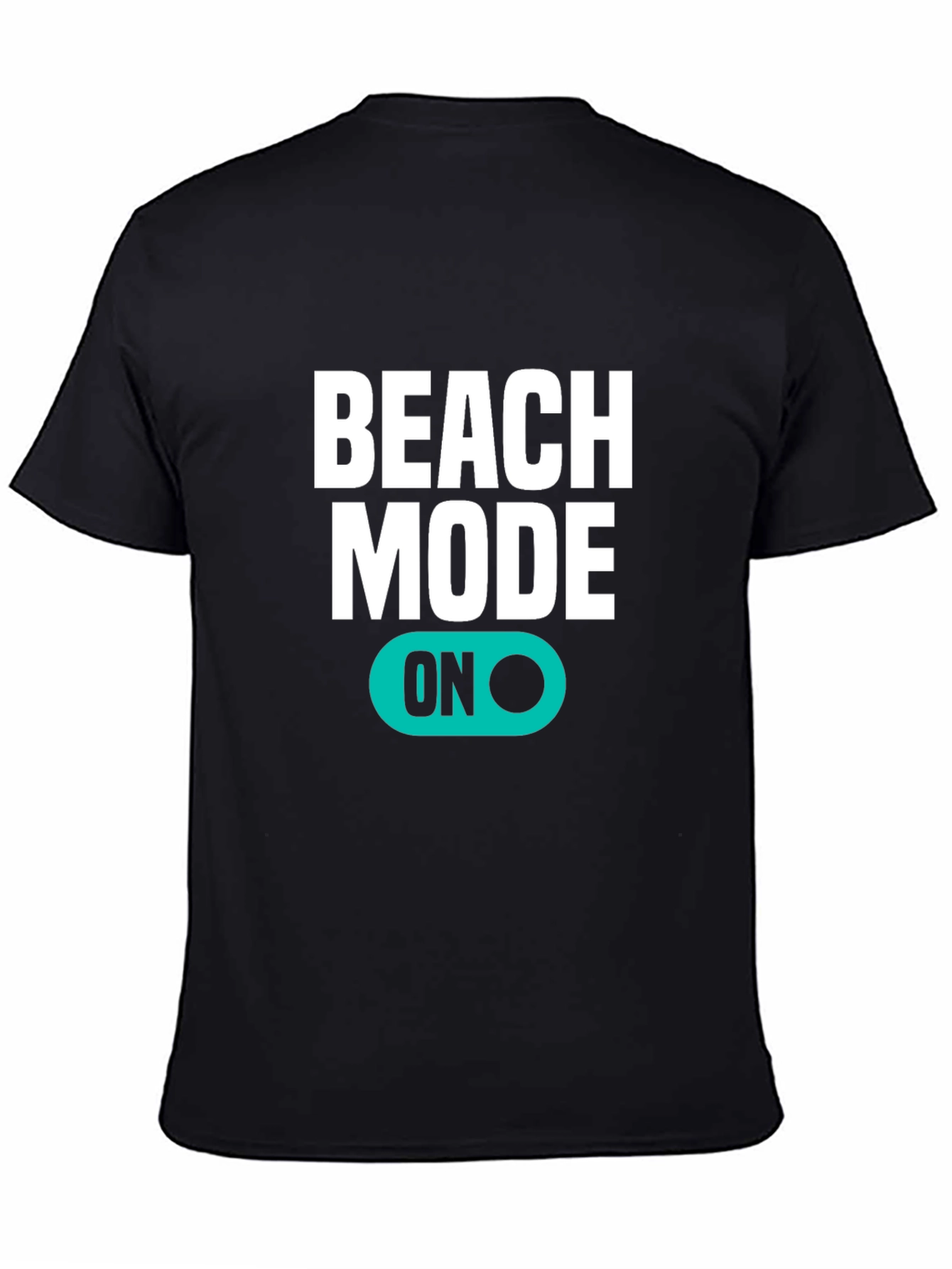 Beach Mode ON Black T-Shirt