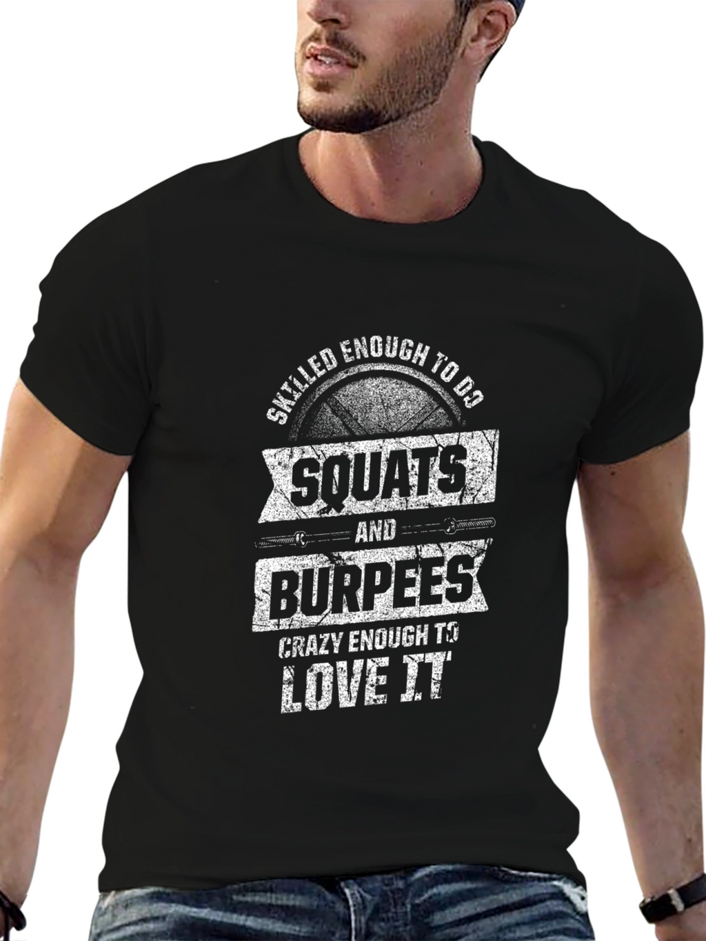 Squats & Burpees Workout T-Shirt - Fitness Apparel