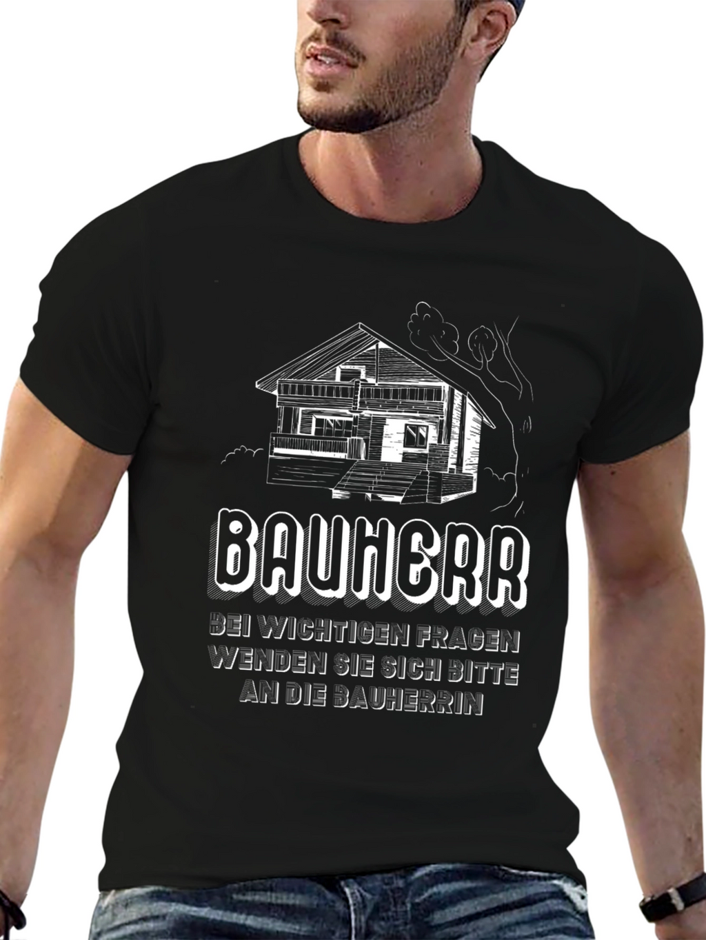 Bauherr Graphic T-Shirt - Construction Boss Tee