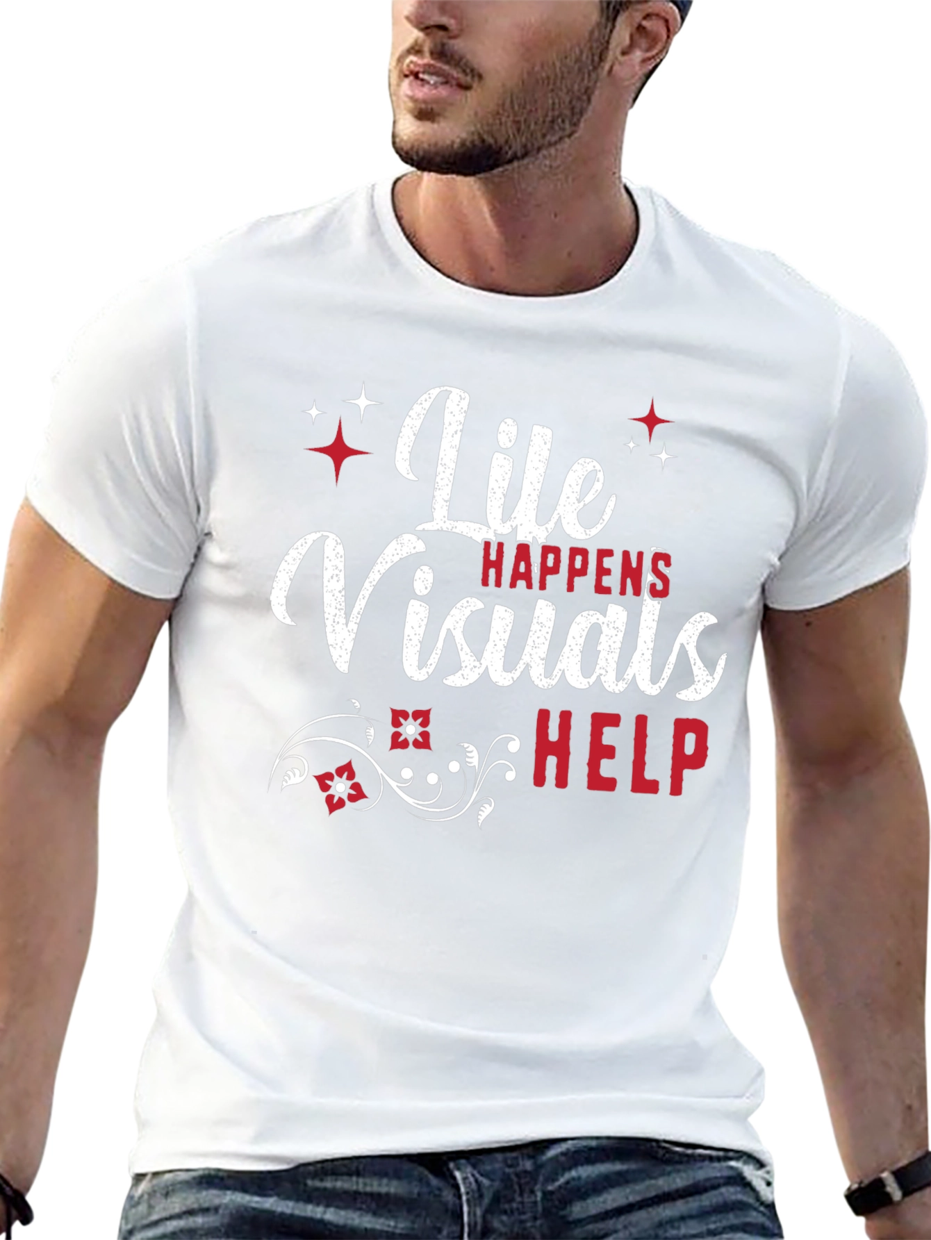 Life Visuals Help Graphic Tee