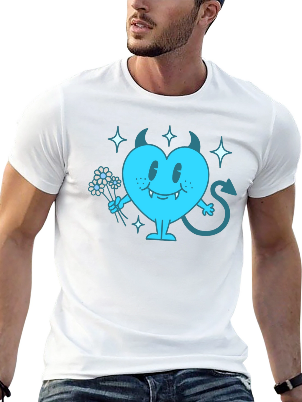 Devil Heart Graphic T-Shirt - Fun & Edgy Tee