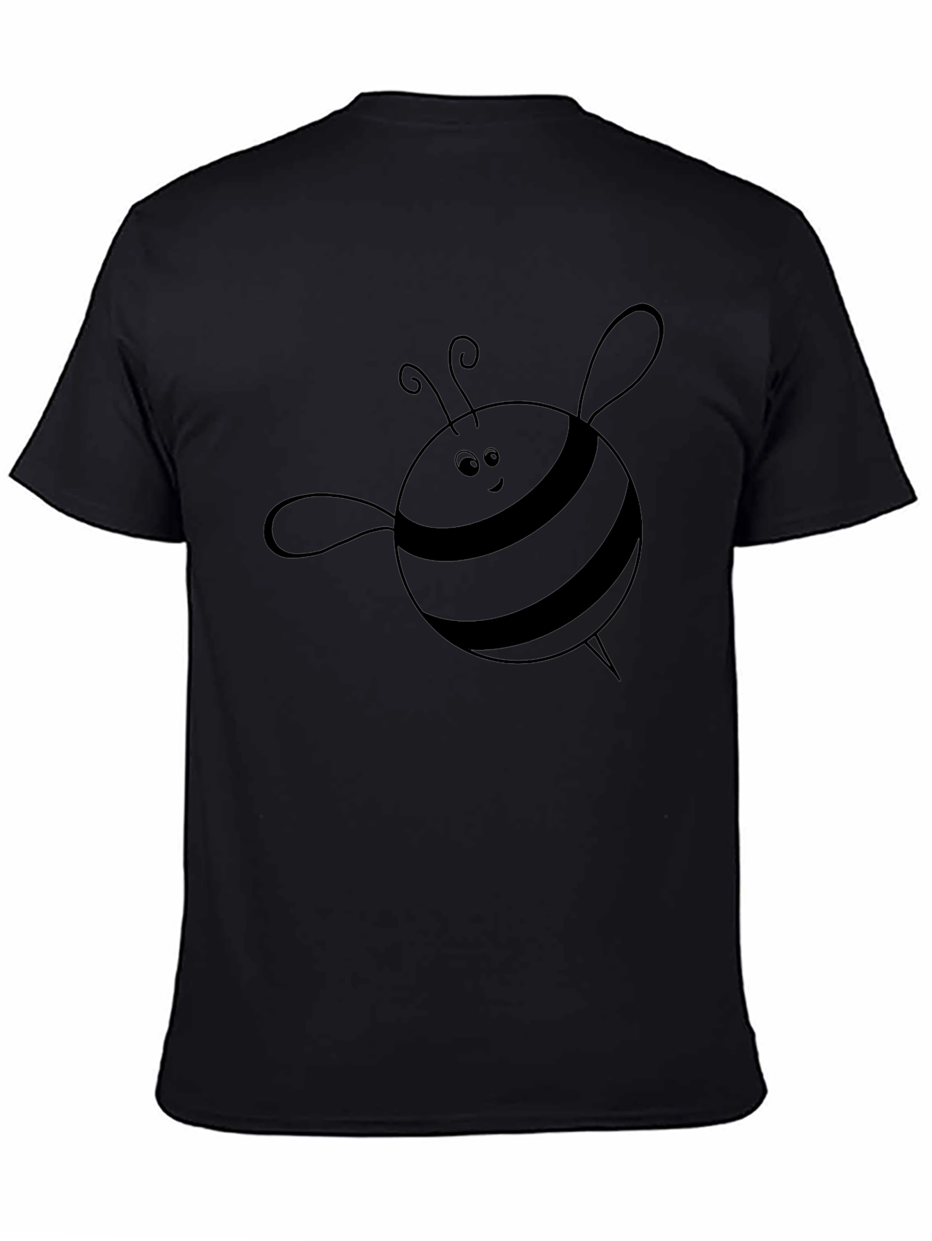 Mens Black Bee Graphic Tee