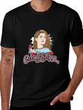 Cosmetology Graphic Print Black T-Shirt