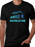 Skivolution Graphic Tee - Black Cotton Blend