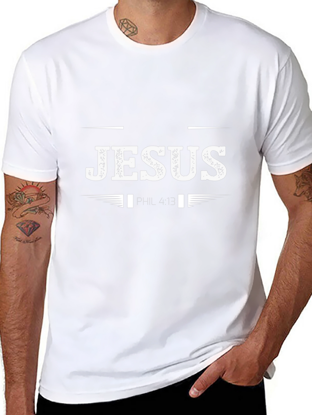 Jesus Phil 4:13 Graphic T-Shirt