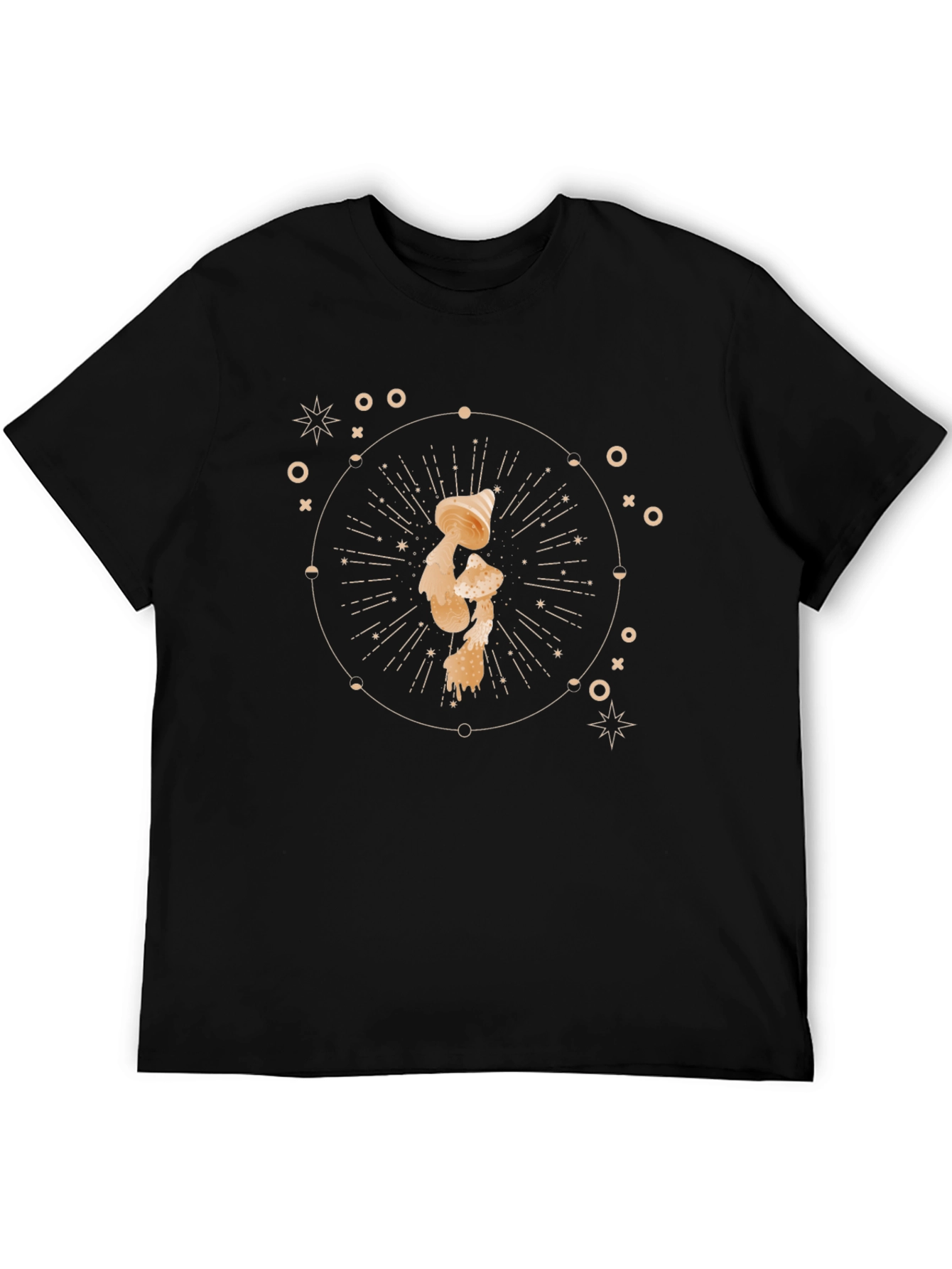 Mystic Mushroom Graphic Tee - Mens Black T-Shirt