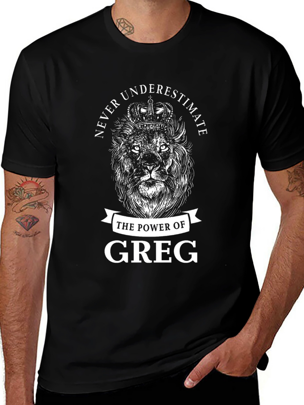 Never Underestimate Greg Lion Graphic Tee