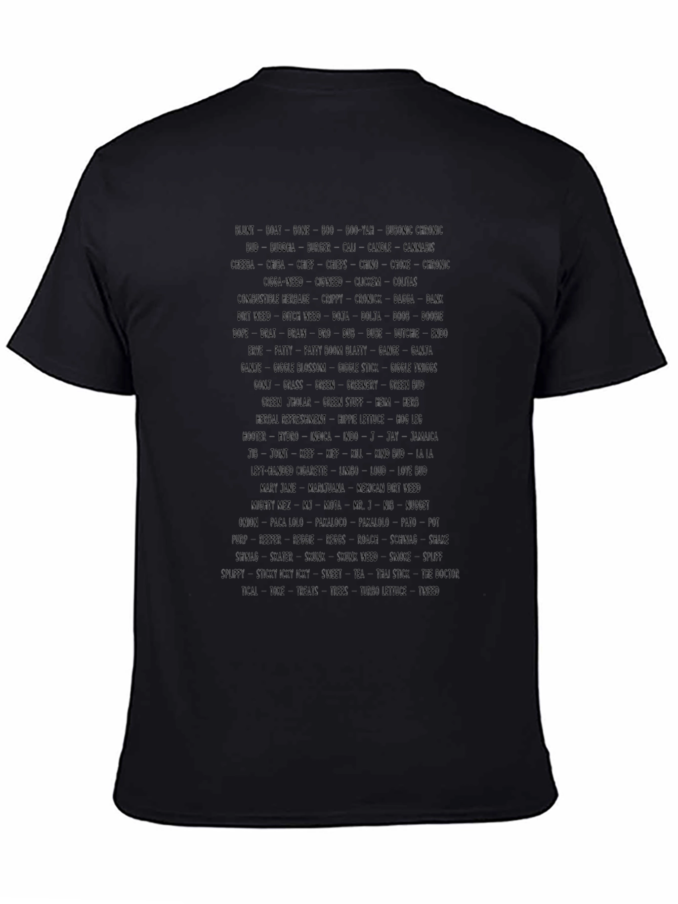 Text Graphic Black T-Shirt