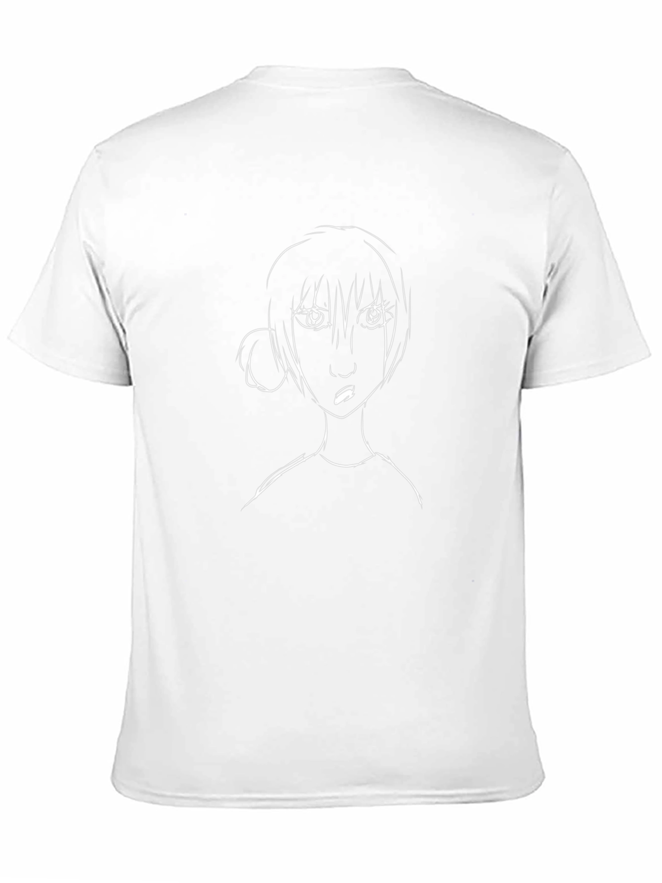 Anime Girl Graphic Black T-Shirt