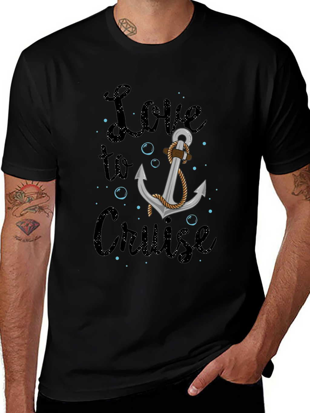 Love to Cruise Graphic Tee Anchor Nautical Shirt