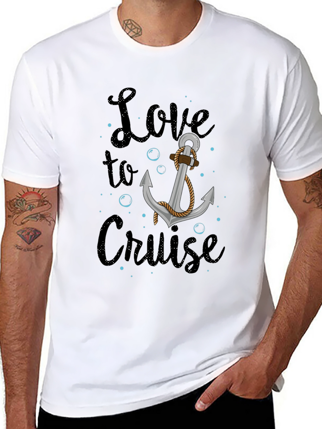 Love to Cruise Graphic Tee Anchor Nautical Shirt