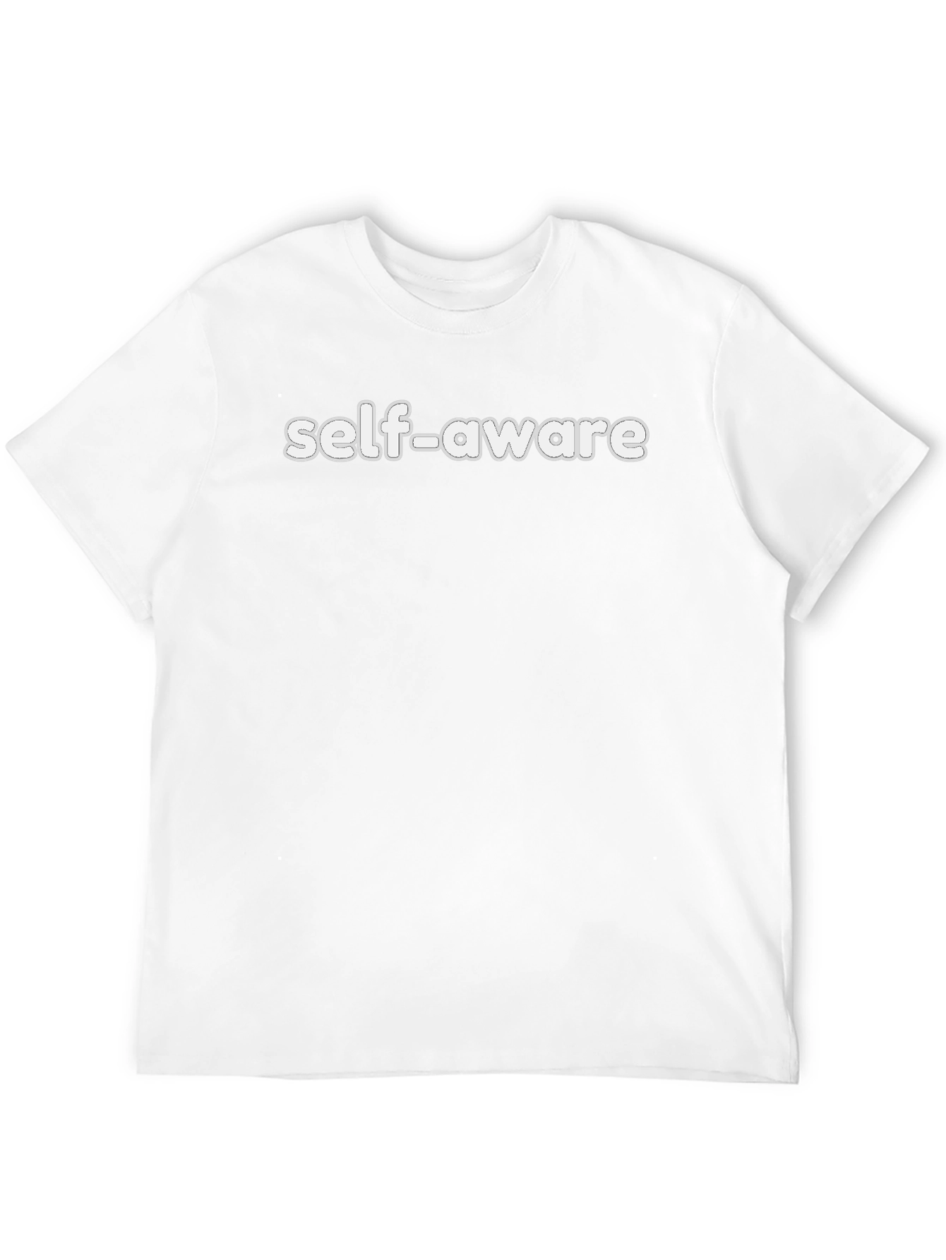 Self-Aware Graphic Tee - Mens Black T-Shirt