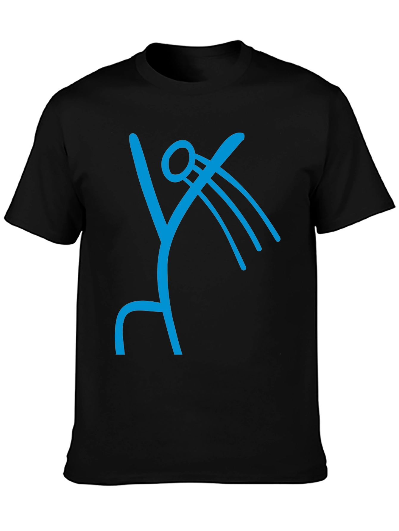Abstract Symbol Graphic Tee - Modern Casual Shirt