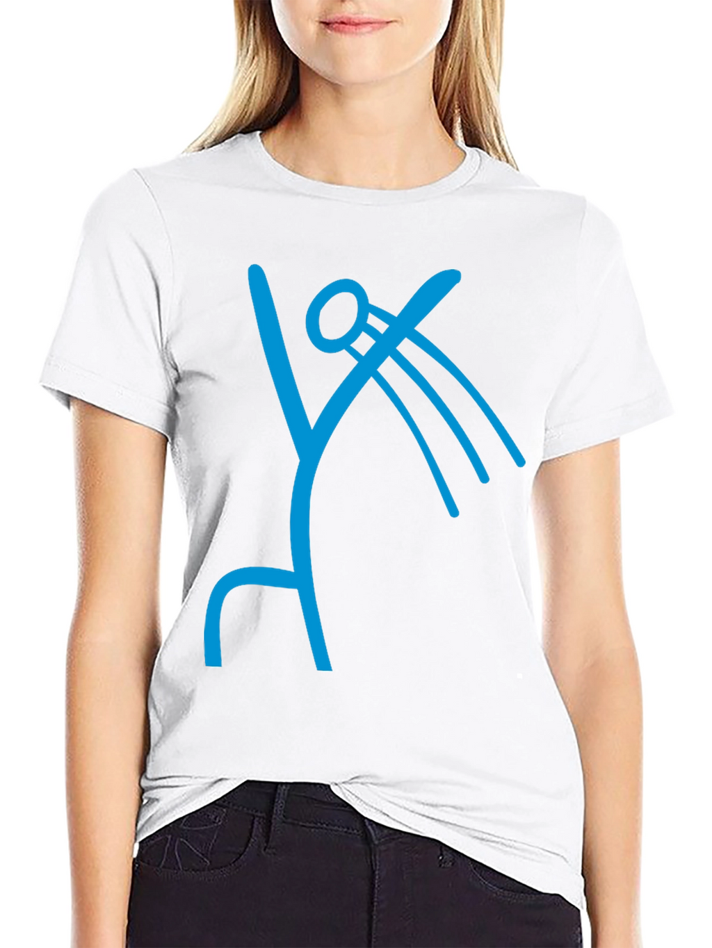 Abstract Symbol Graphic Tee - Modern Casual Shirt
