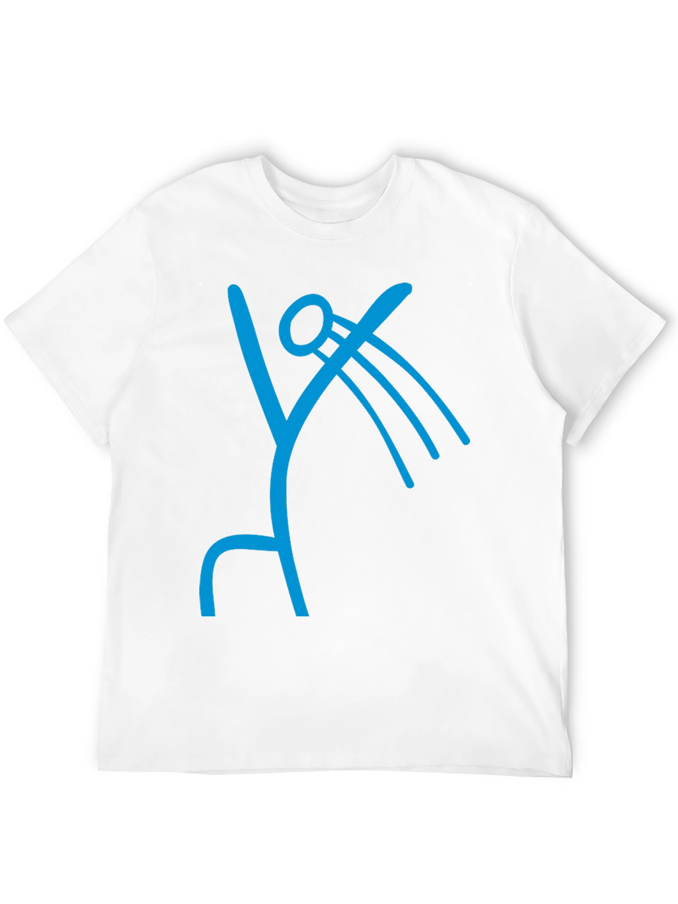 Abstract Symbol Graphic Tee - Modern Casual Shirt