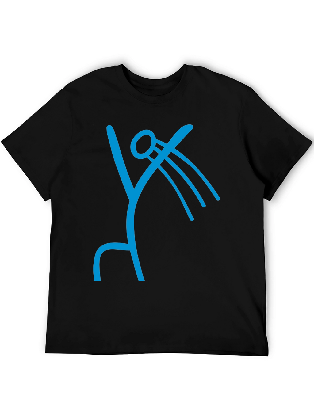 Abstract Symbol Graphic Tee - Modern Casual Shirt