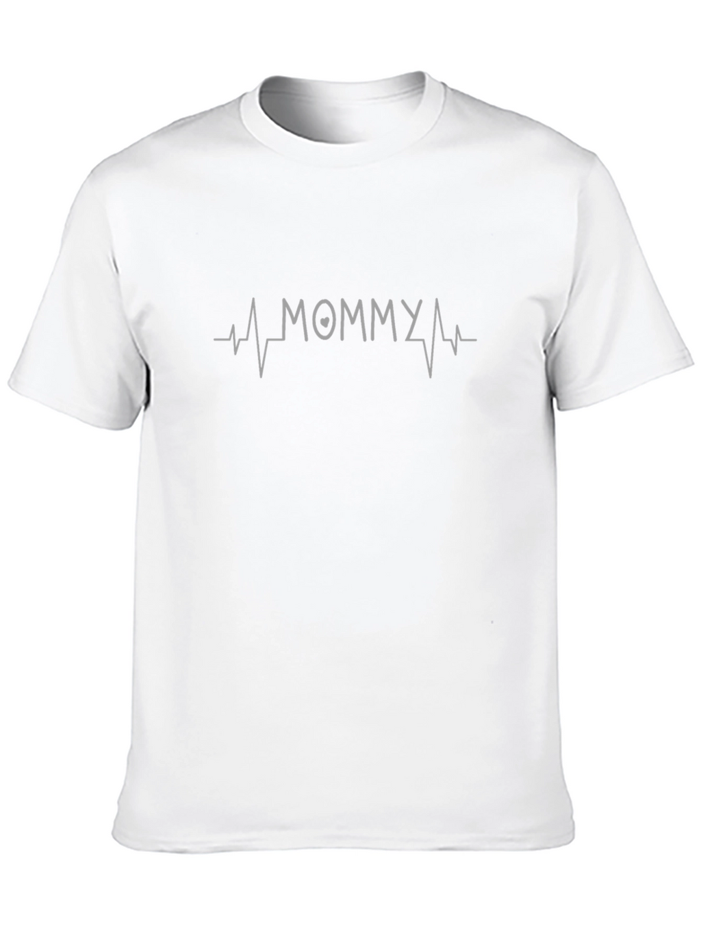 Mommy Heartbeat T-Shirt - Black