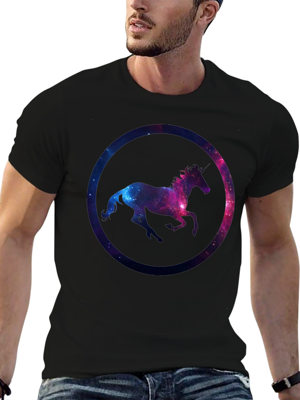 Unicorn Galaxy Graphic T-Shirt