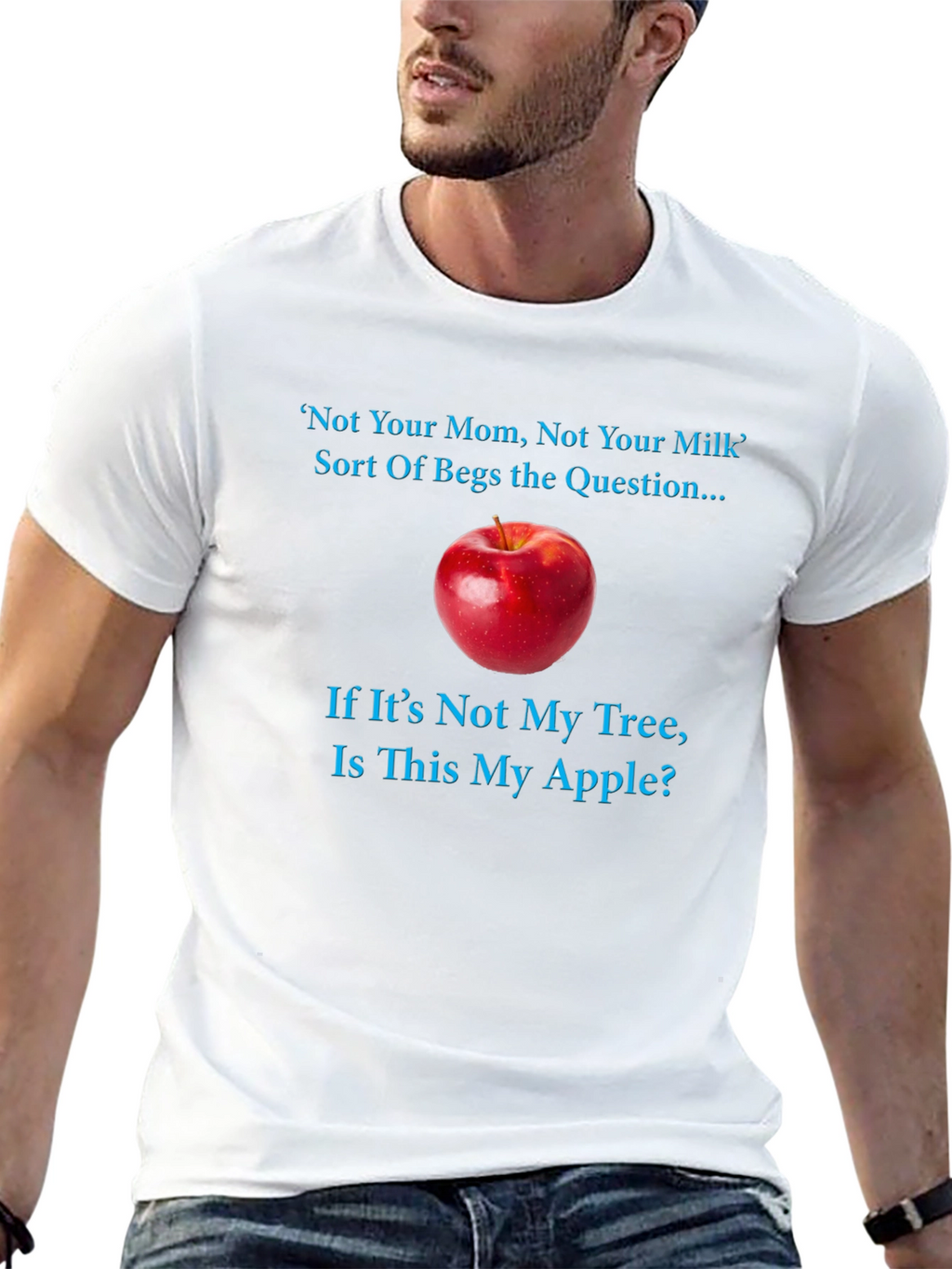 Not Your Mom Apple T-Shirt: Funny Vegan Question