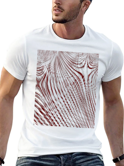 Abstract Lines Graphic Tee - Modern Black T-Shirt