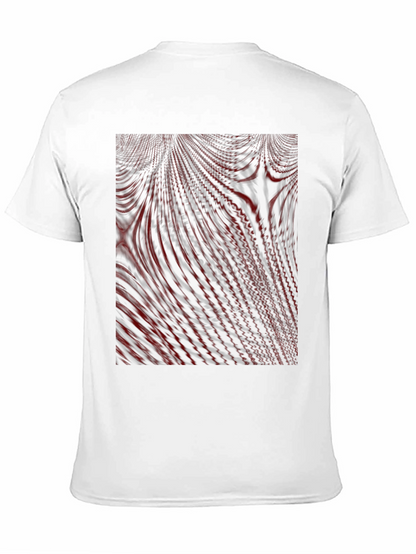 Abstract Lines Graphic Tee - Modern Black T-Shirt