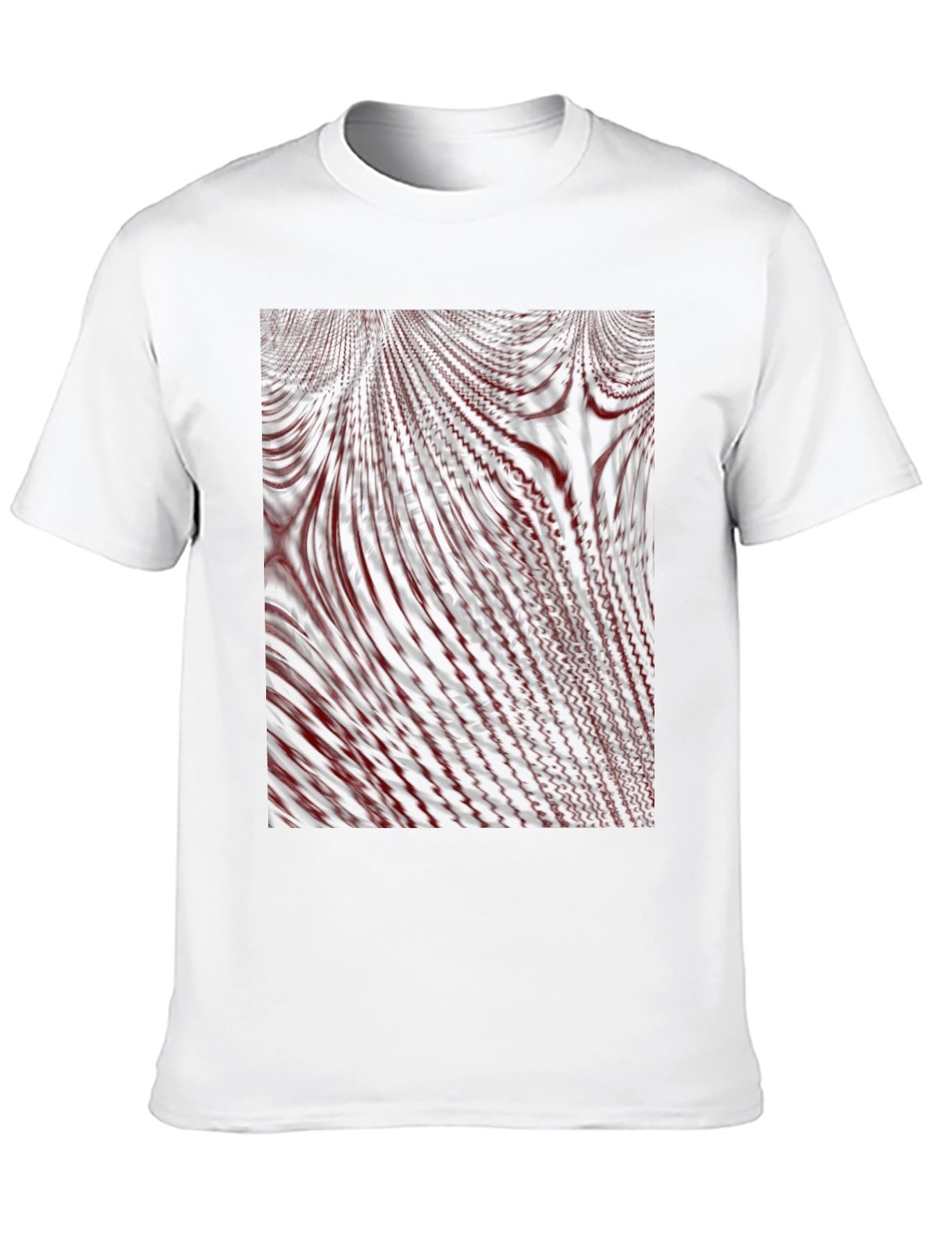 Abstract Lines Graphic Tee - Modern Black T-Shirt