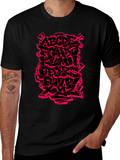 Graffiti Alphabet Graphic T-Shirt - Bold Streetwear Style