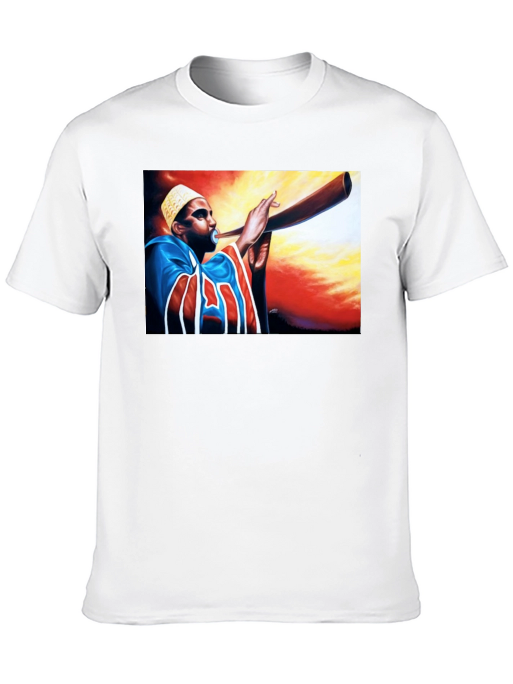 Horn Blower Graphic Tee - Stylish Black T-Shirt