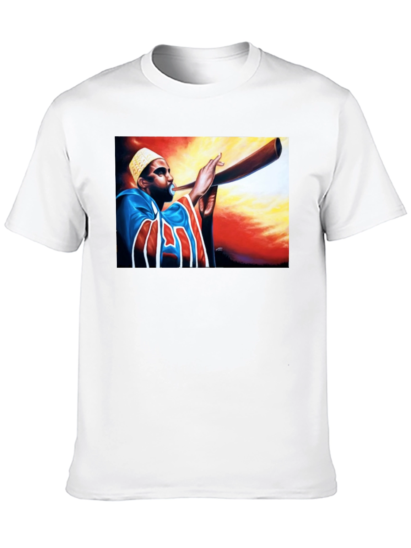 Horn Blower Graphic Tee - Stylish Black T-Shirt