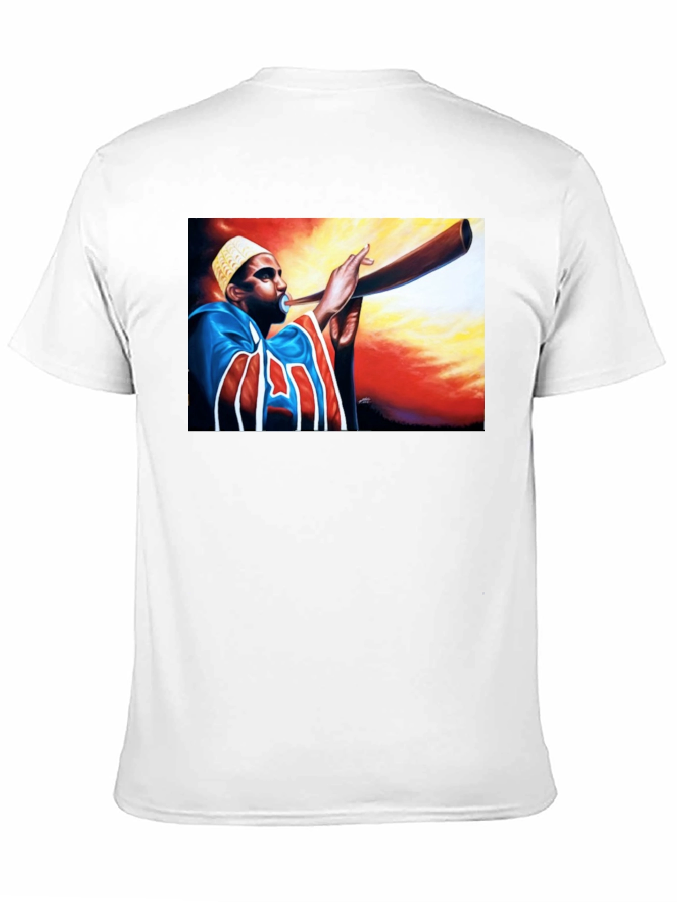 Horn Blower Graphic Tee - Stylish Black T-Shirt