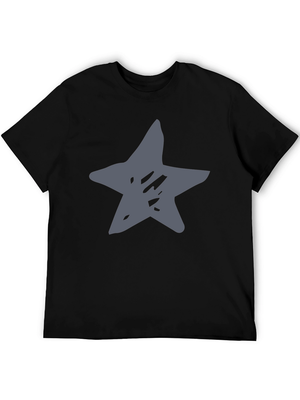 Star Graphic Black T-Shirt Casual Wear