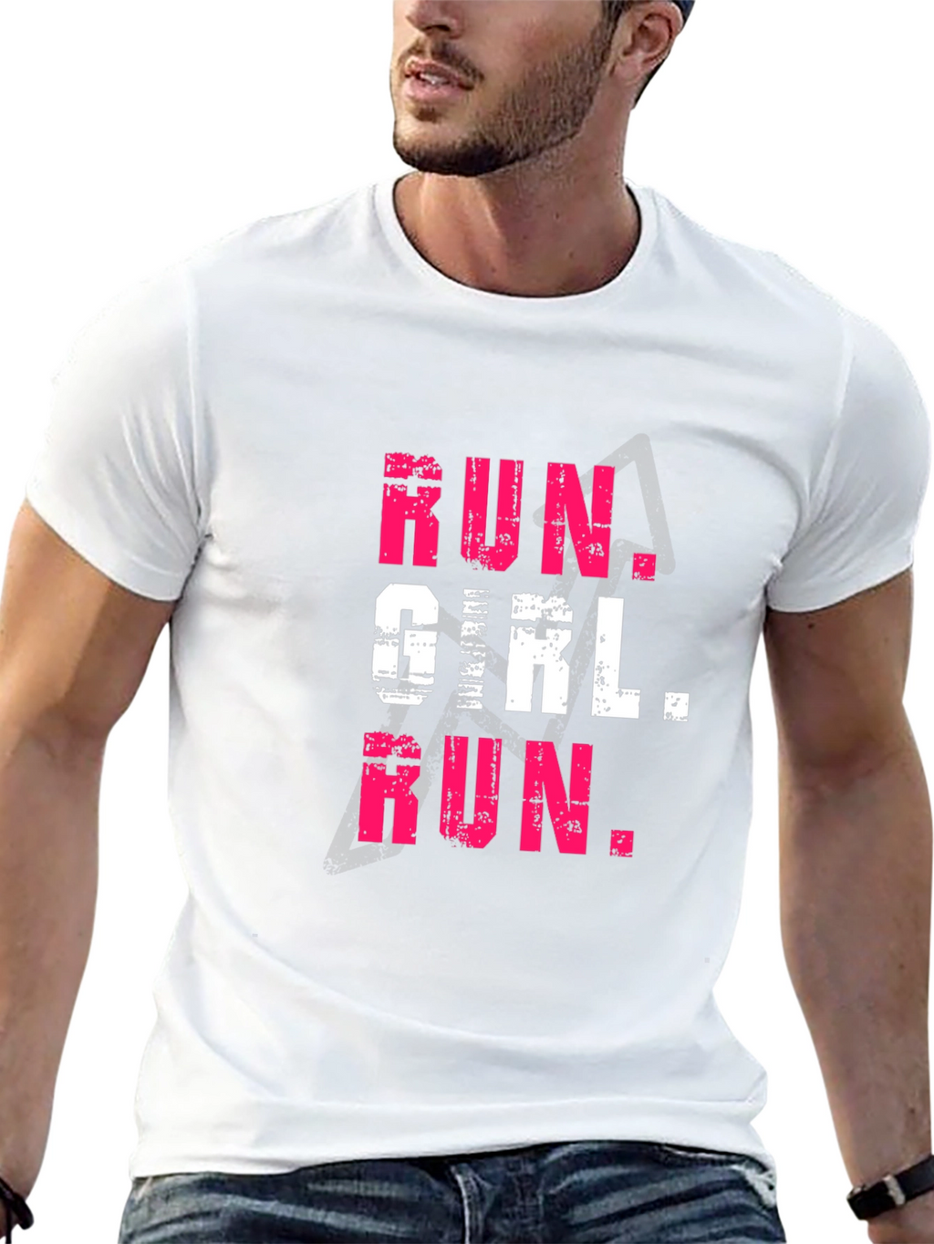 Run Girl Run Graphic Tee - Womens Fitness Shirt