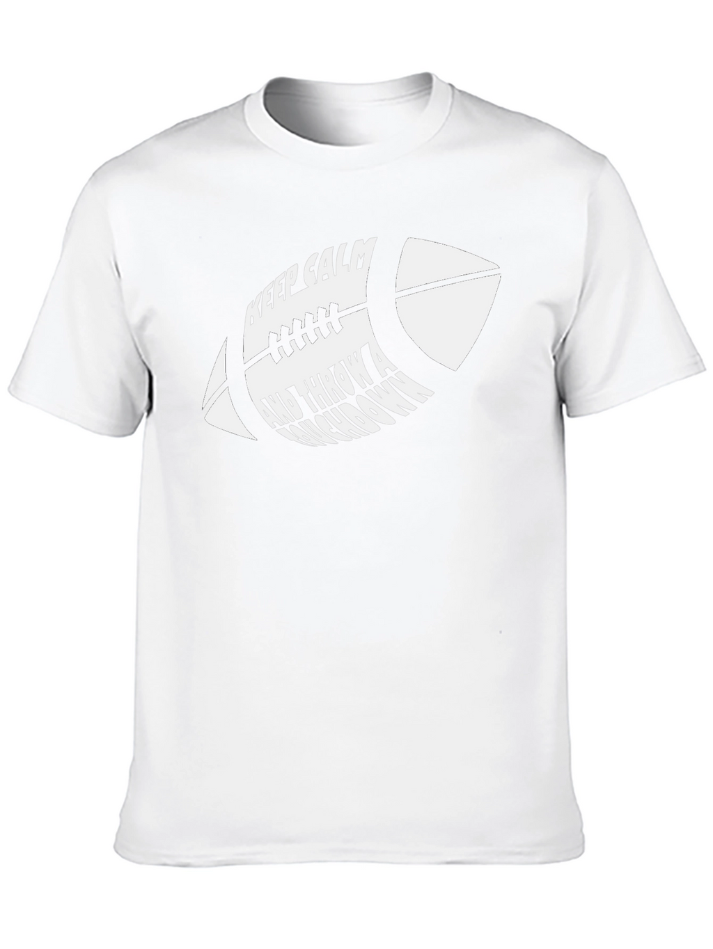 Keep Calm Football T-Shirt - Throw a Touchdown