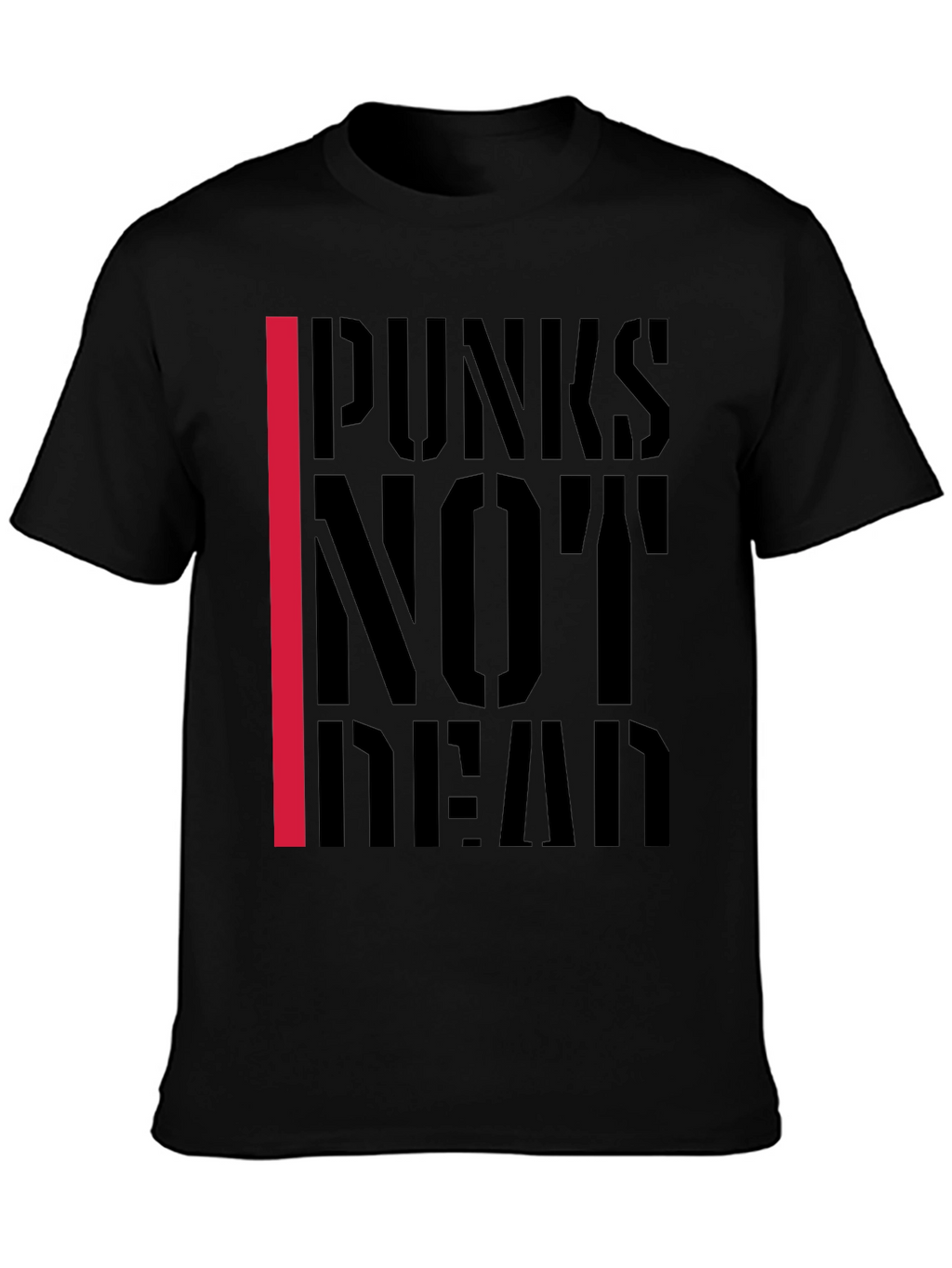 Punks Not Dead Graphic T-Shirt - Black